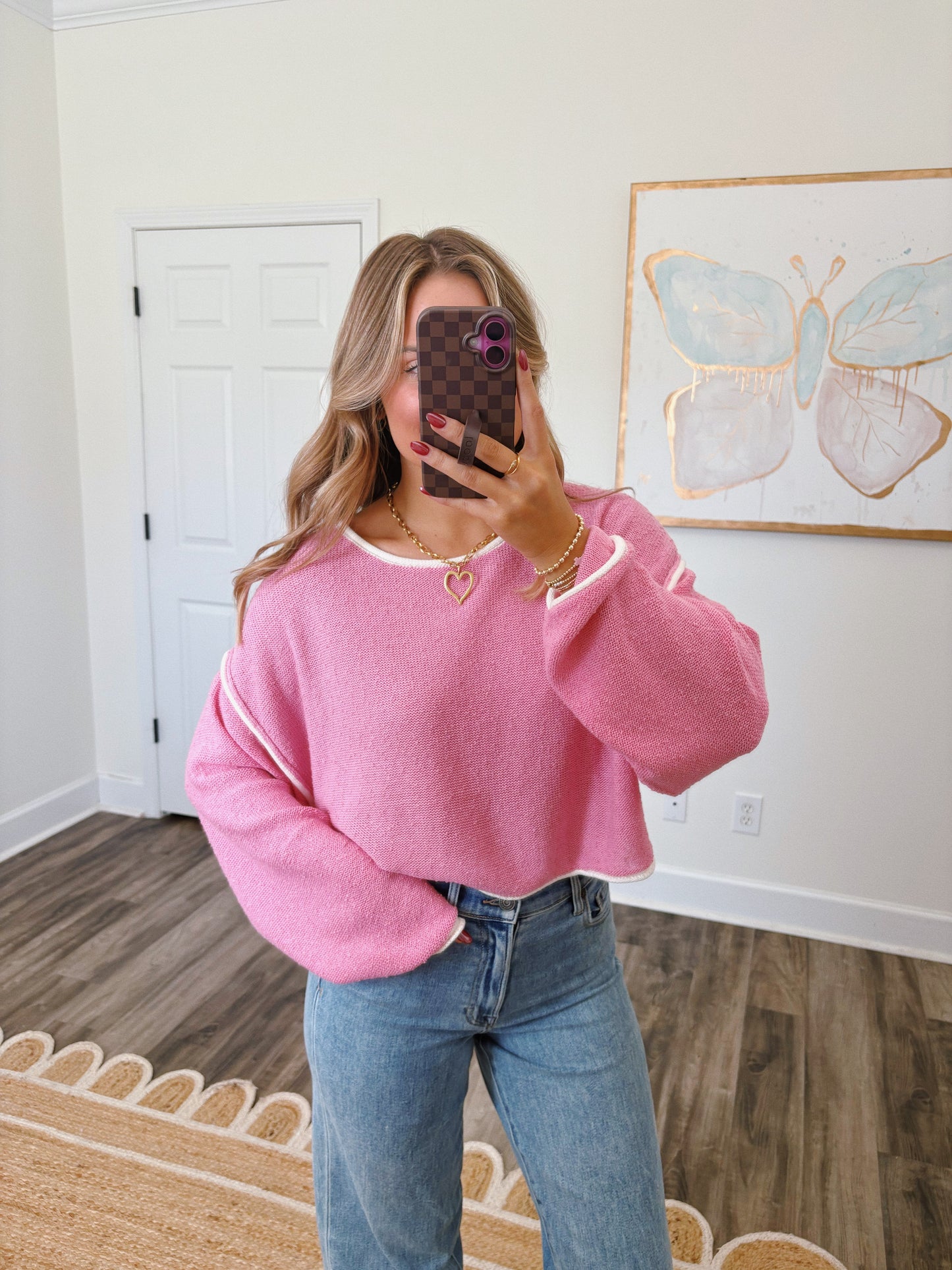 Sugar Knit Sweater in Pink