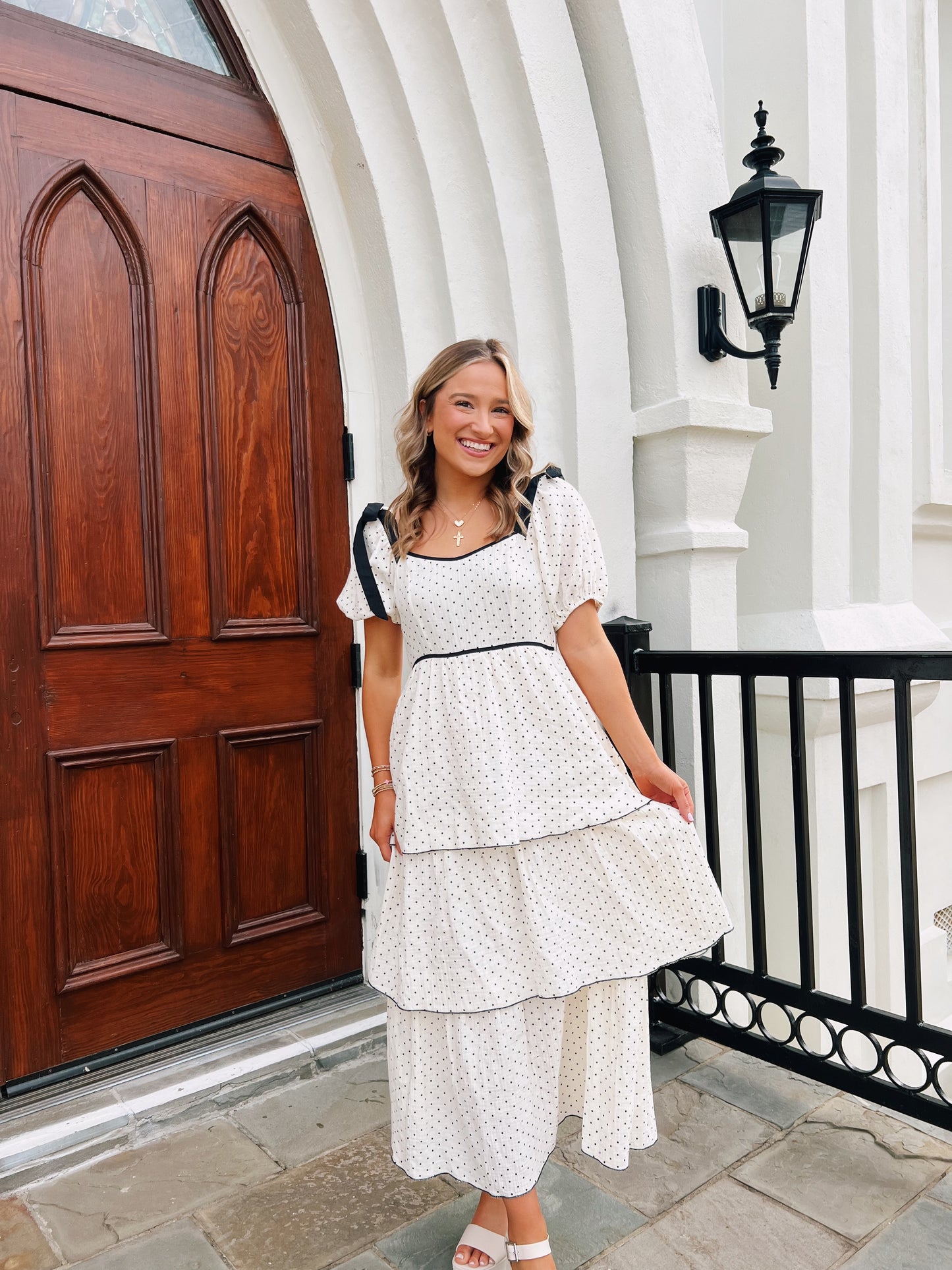 Polka Dot Midi Dress