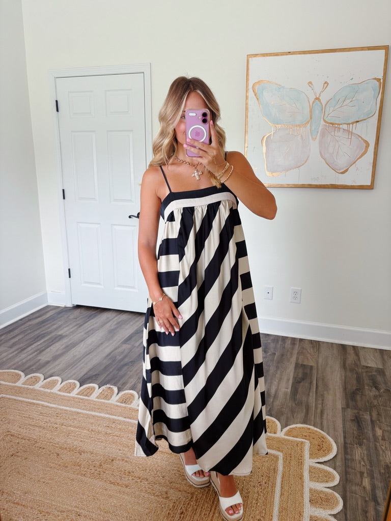 Earn Your Stripes Maxi Dress