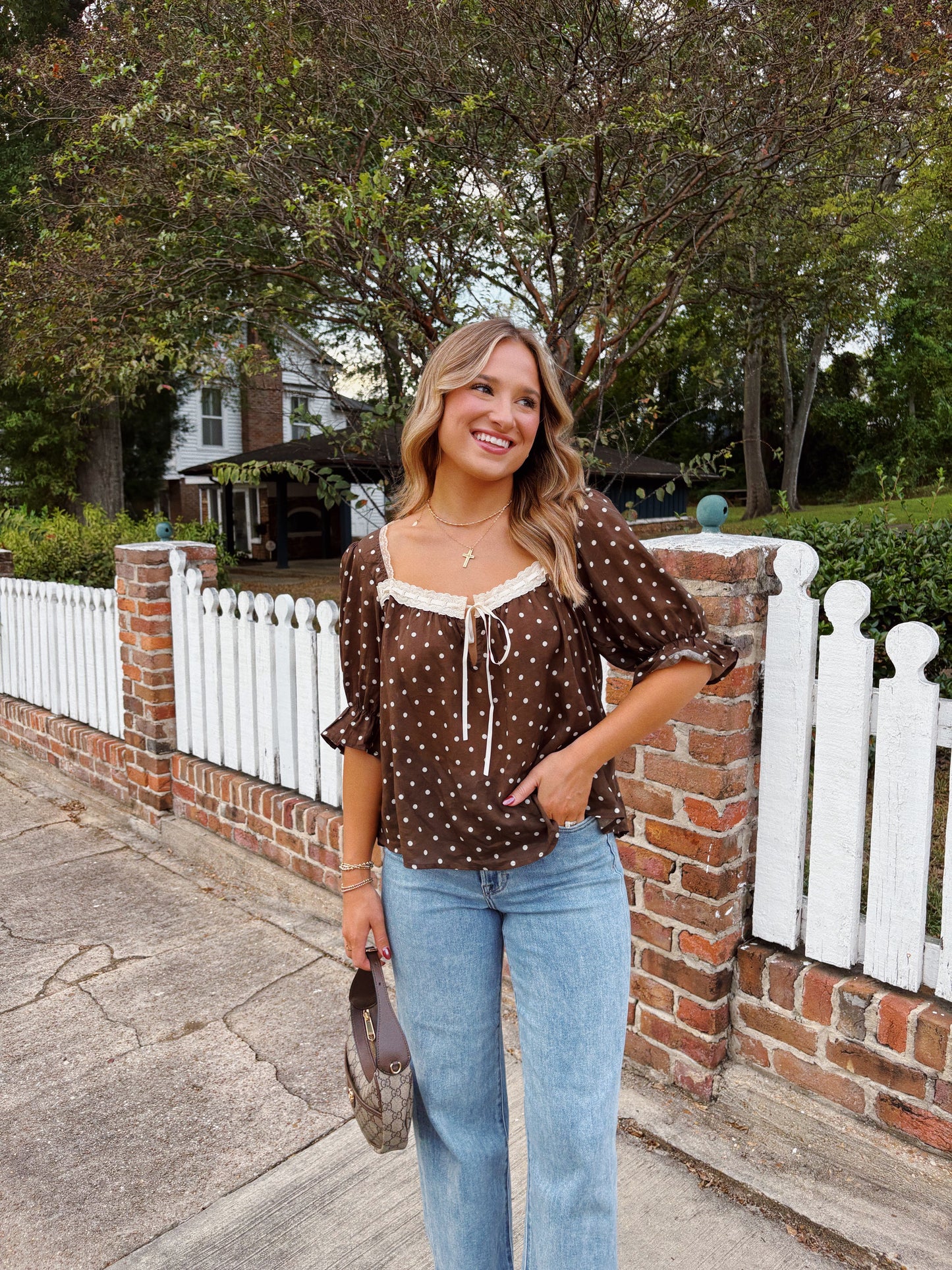 Ophelia Polka Dot Top