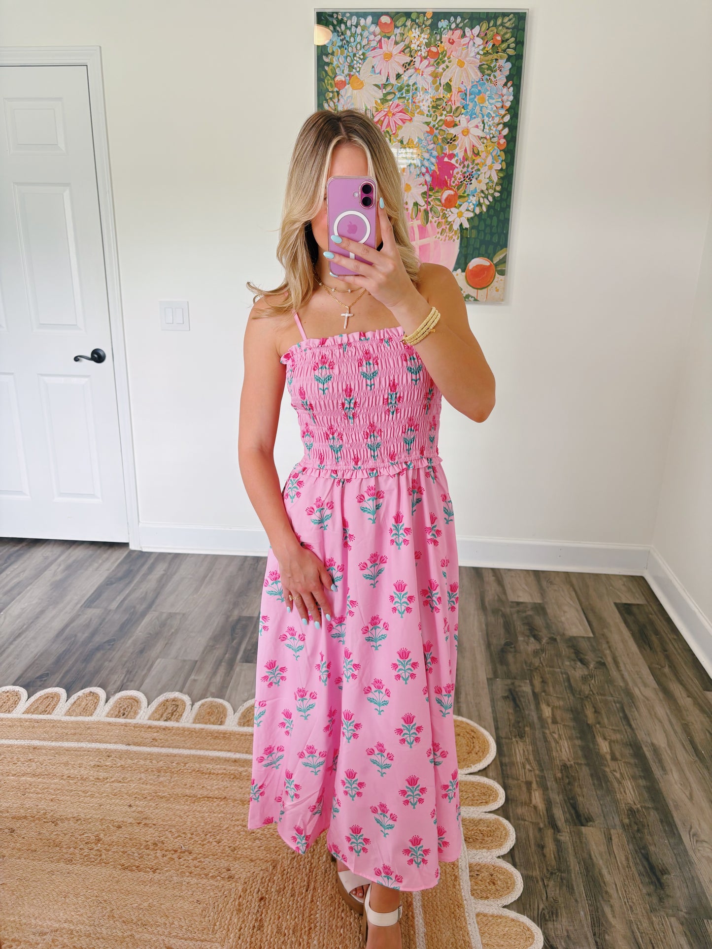Pink Tulip Maxi Dress