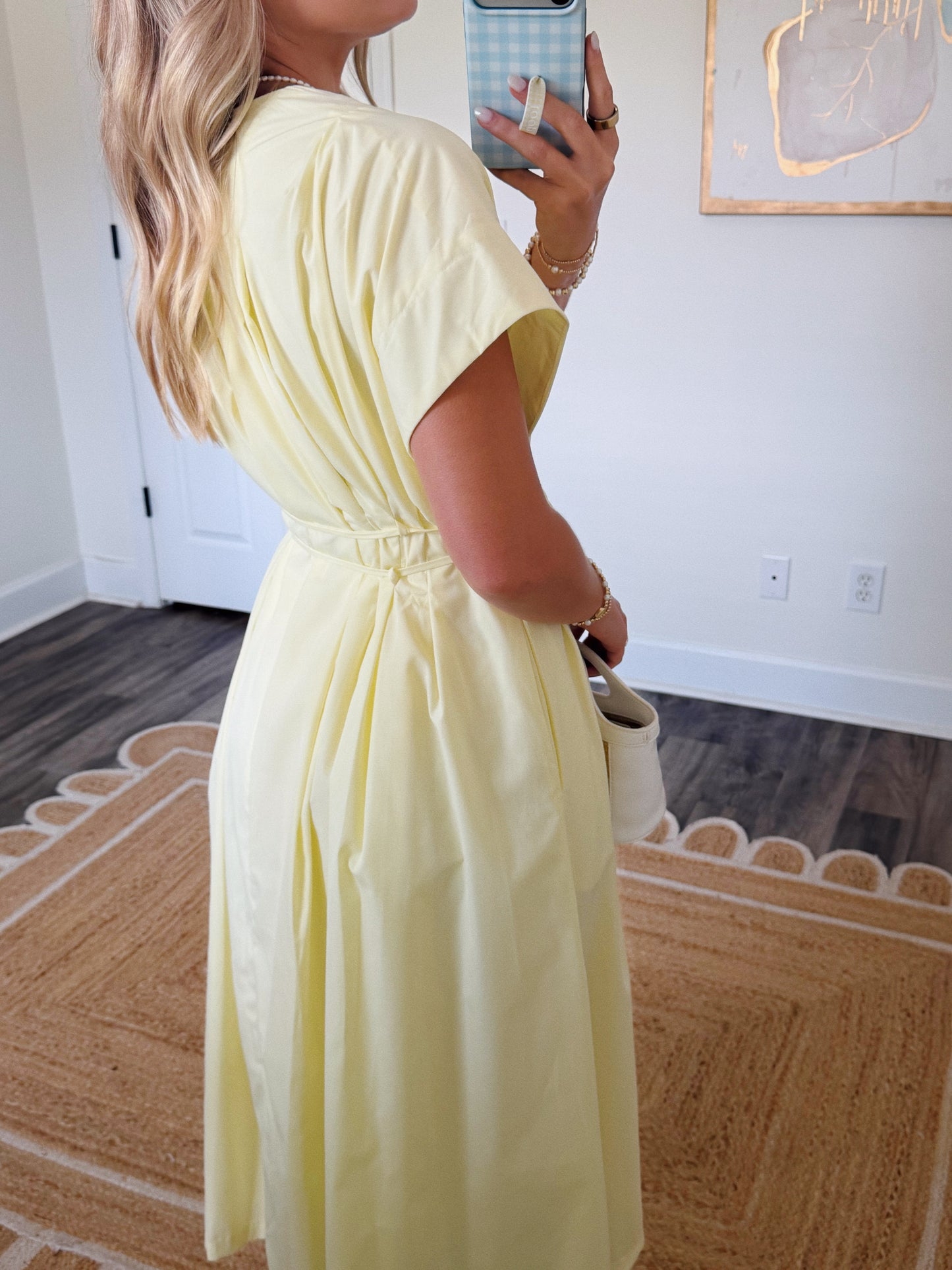 Buttercream Pleated Maxi Dress