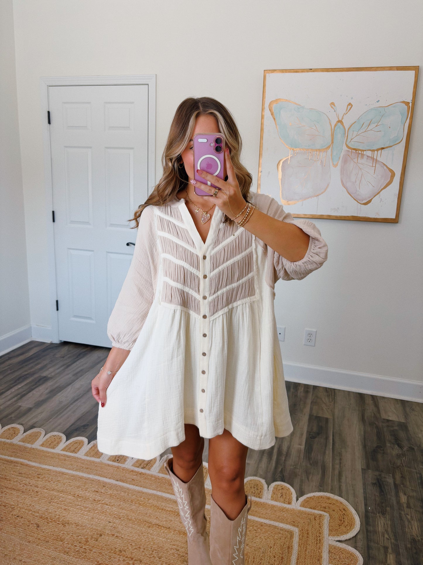 Toasted Almond Tunic Dress