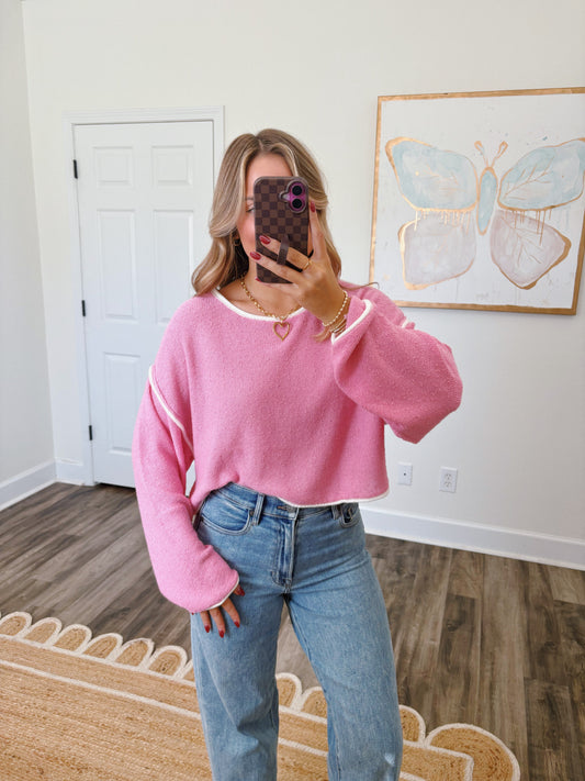 Sugar Knit Sweater in Pink