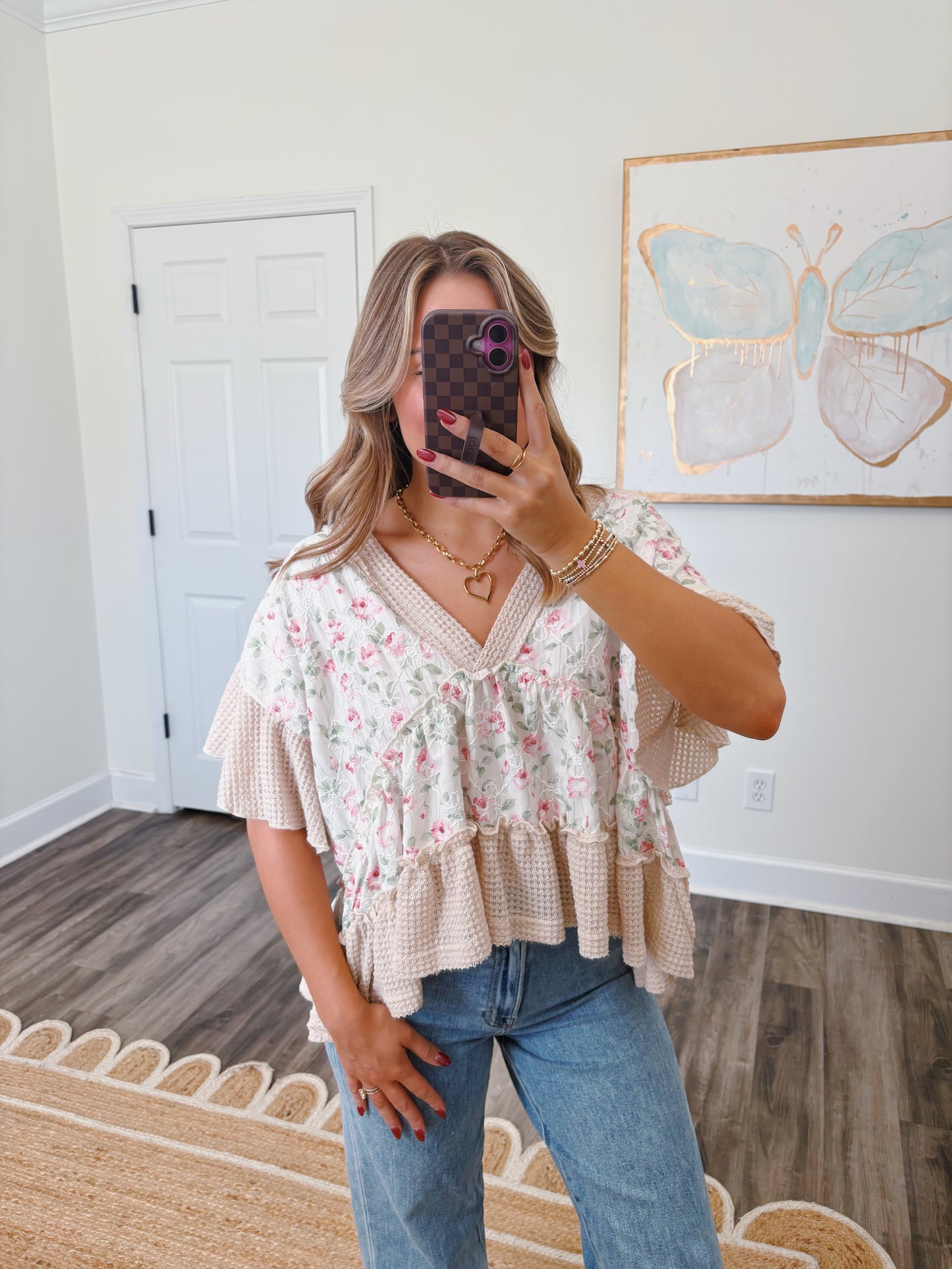 Babydoll Floral Top