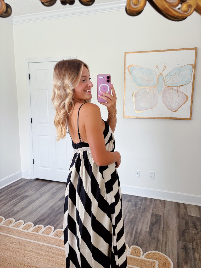 Earn Your Stripes Maxi Dress