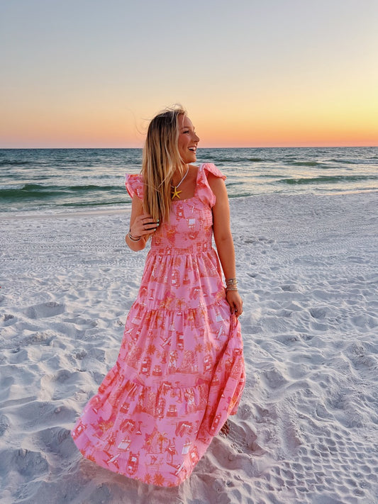 Pink Paradise Maxi Dress