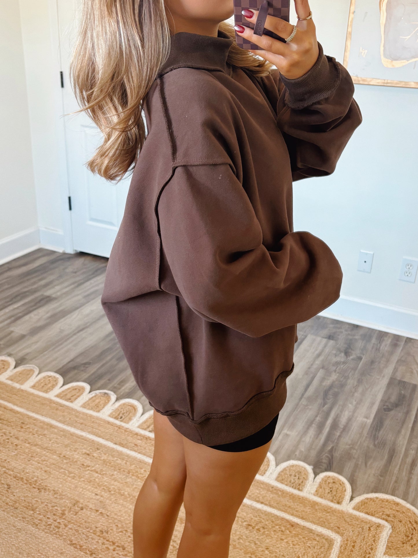 Cozy Days Chocolate Mockneck (PREORDER: ships mid november)