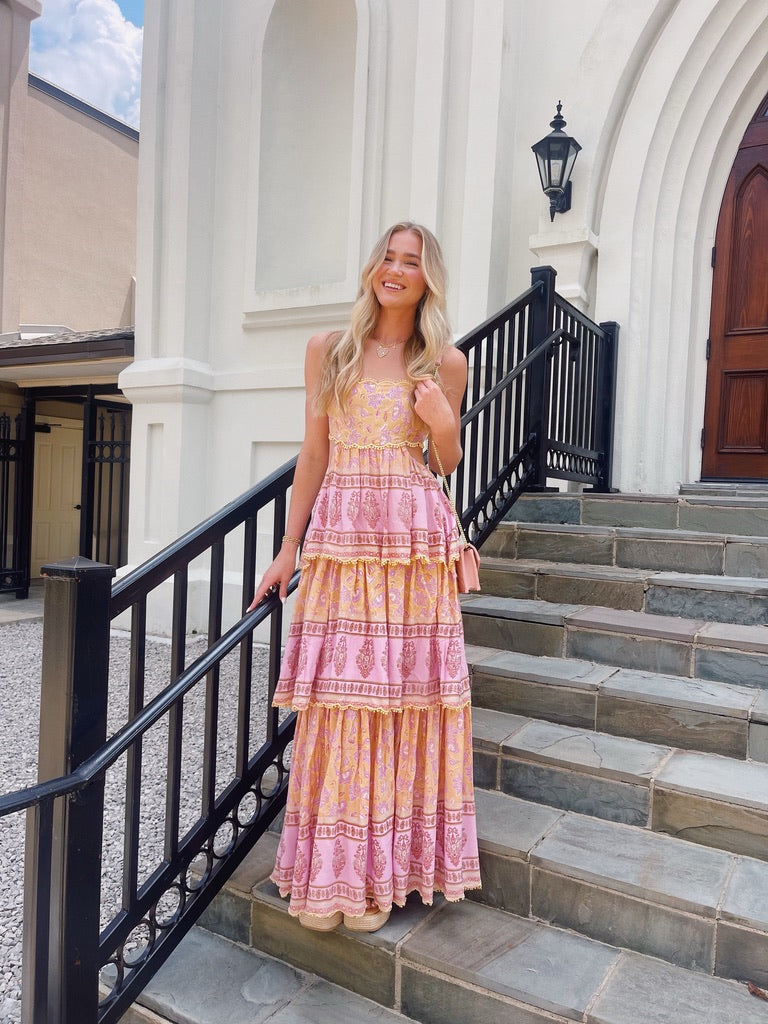 The Kordelia Tiered Maxi Dress Color Collective The Kordelia Tiered Maxi Dress Color Collective