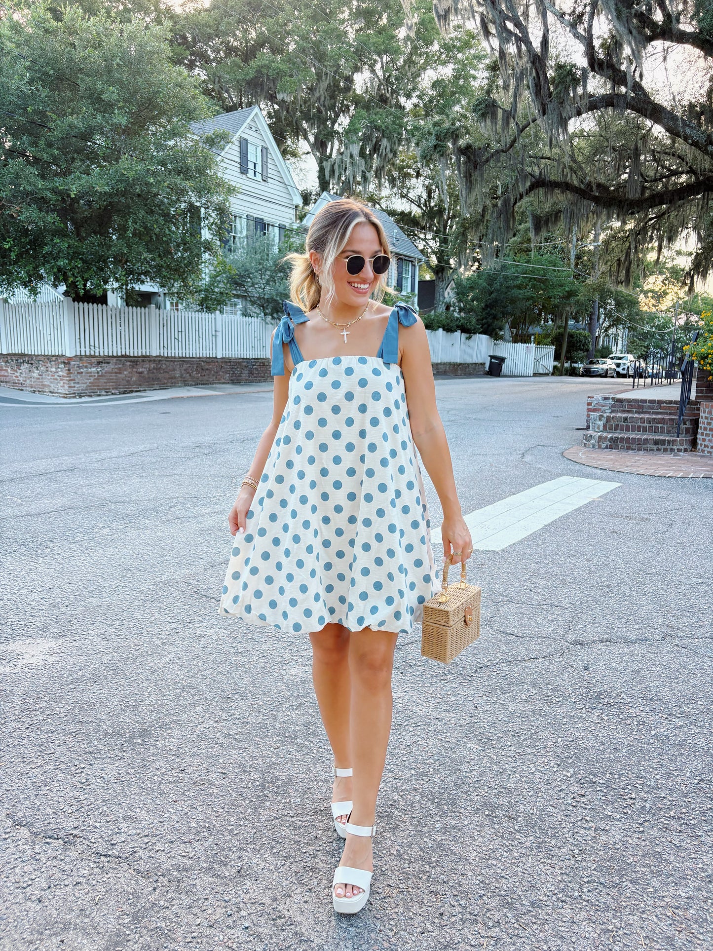 Charleston Polka Dot Bubble Dress