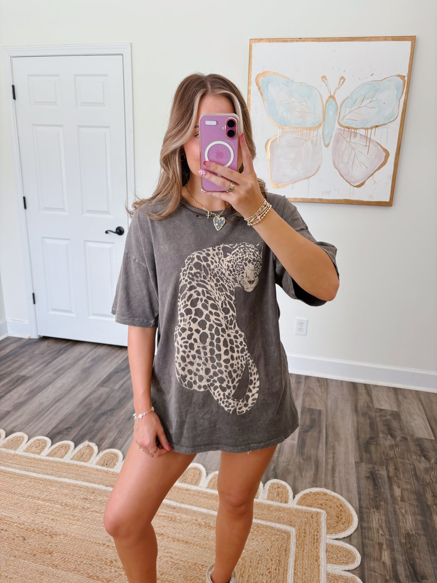 Neutral Cheetah Graphic Tee