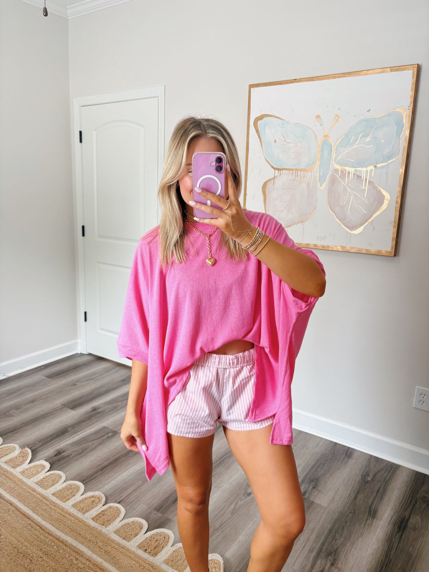 Back To The Basics Tee Pink