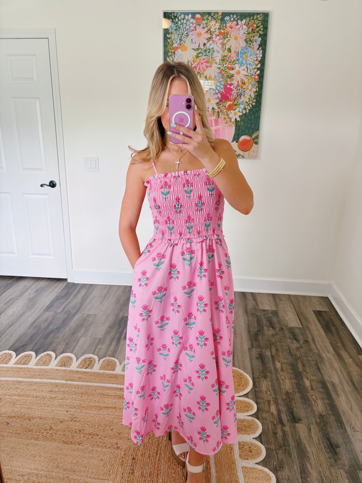 Pink Tulip Maxi Dress