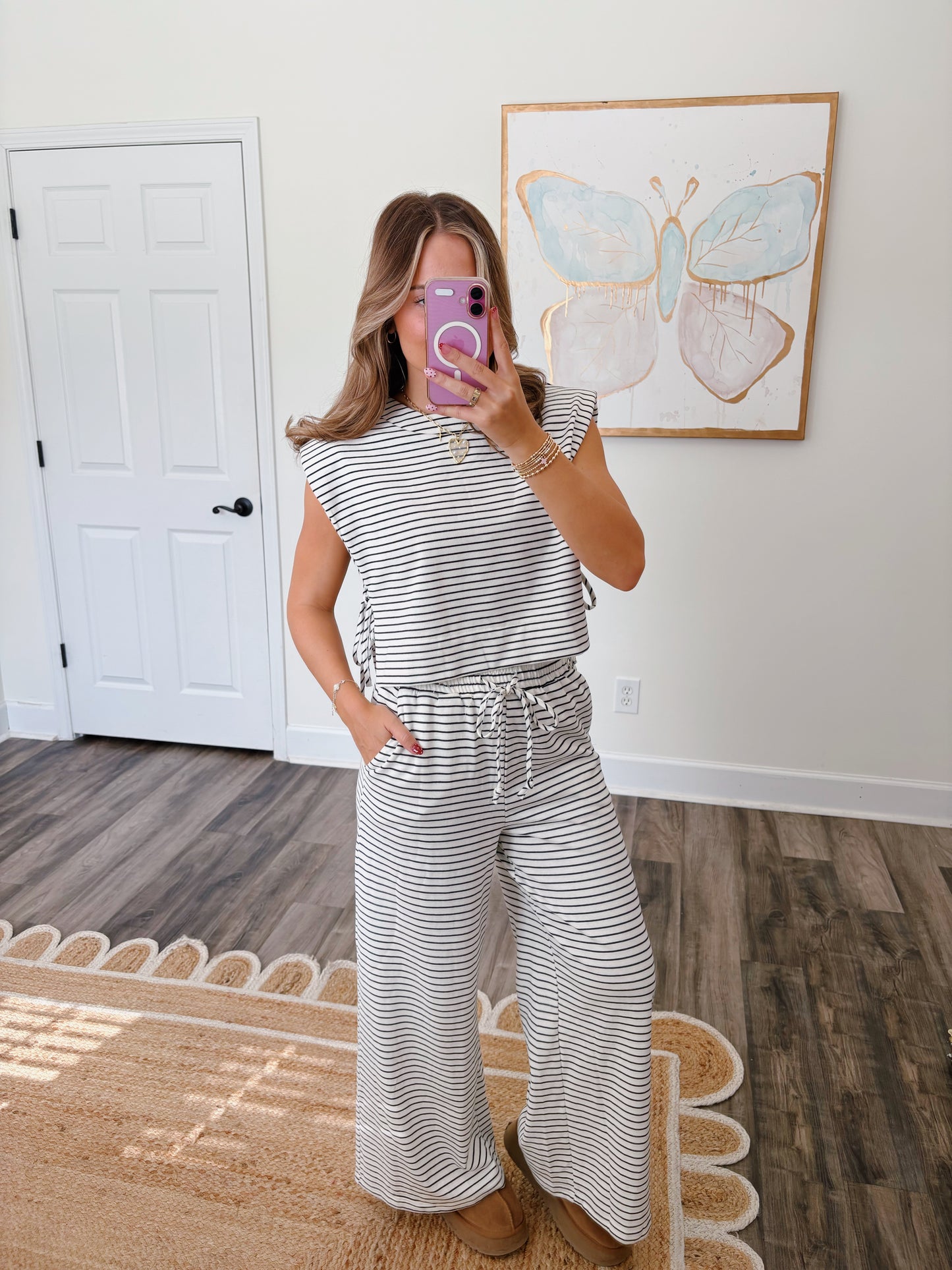 Time To Chill Striped Set