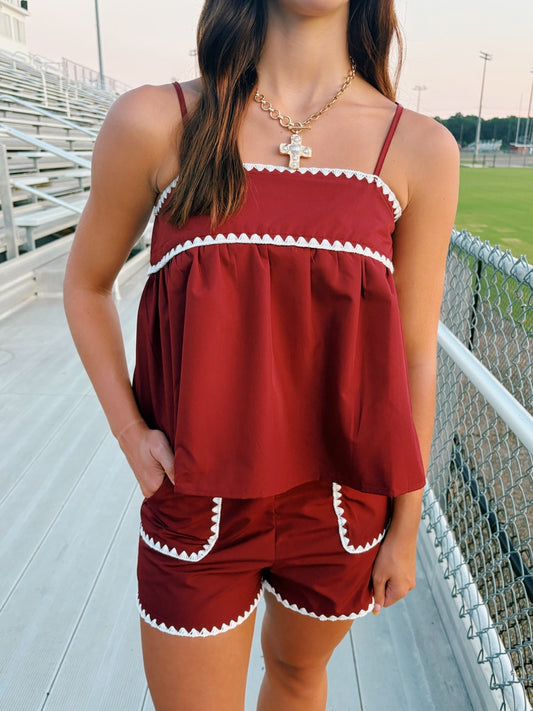 Sweet Victory Set- Maroon