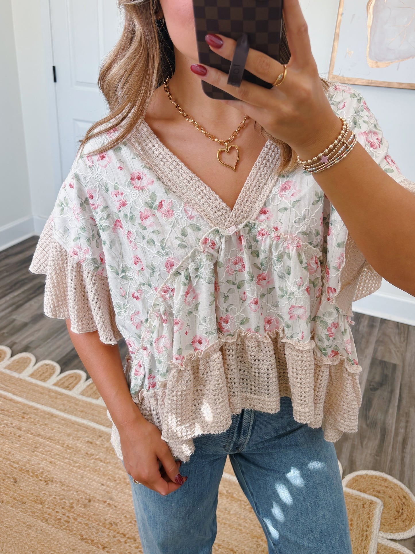 Babydoll Floral Top