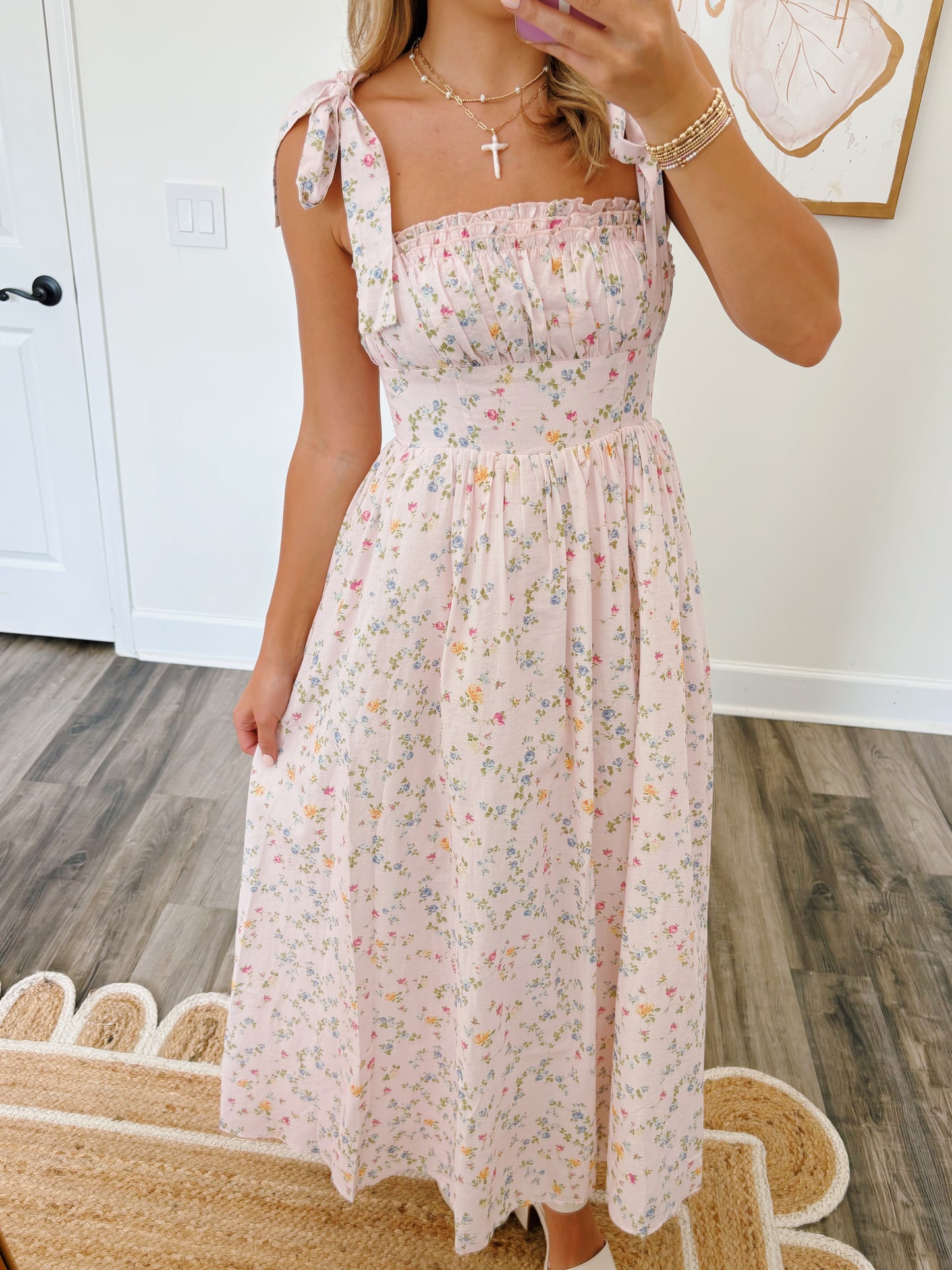 Pink Ivy Floral Dress