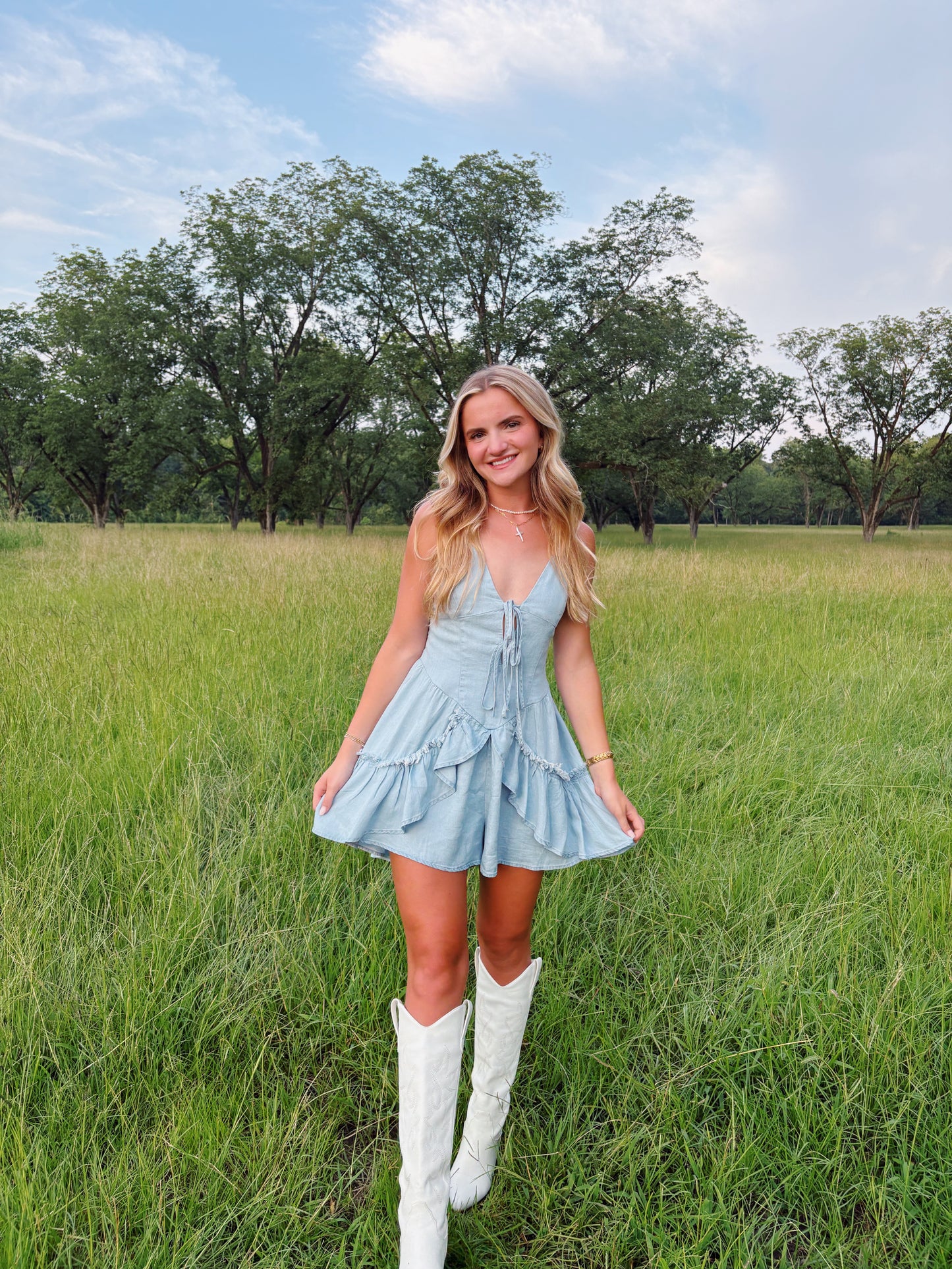 Sweet Jean Romper