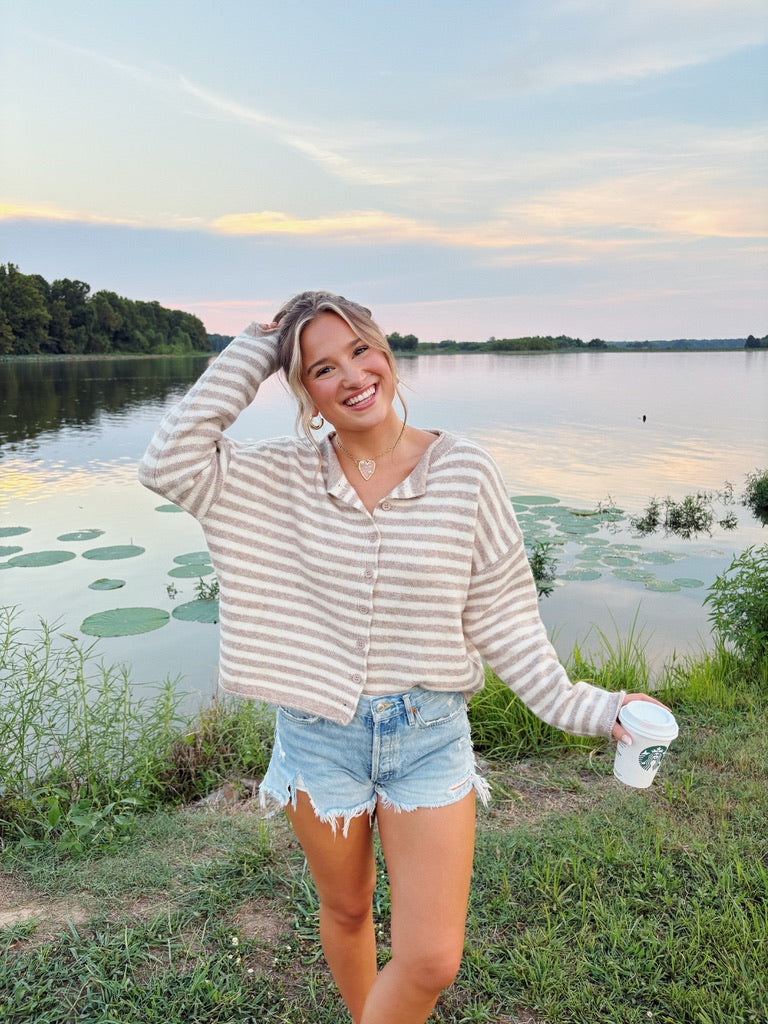 Kymber Striped Cardigan