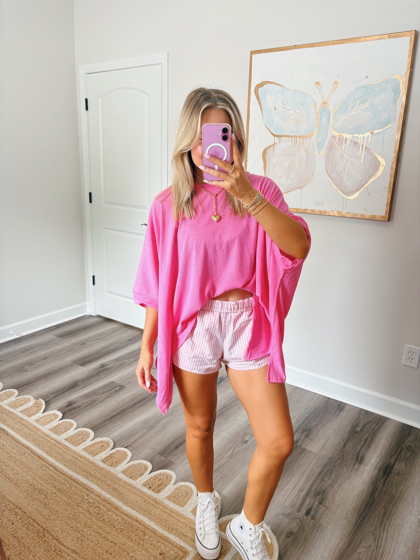Back To The Basics Tee Pink