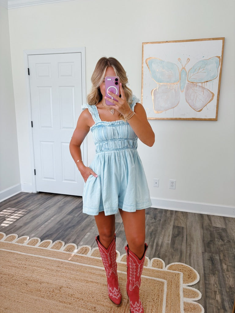 Carolina Denim Romper