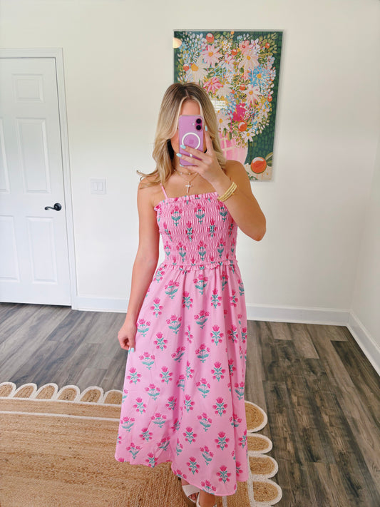 Pink Tulip Maxi Dress