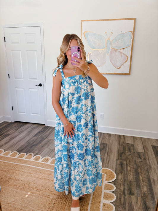 Love You More Dress in Blue