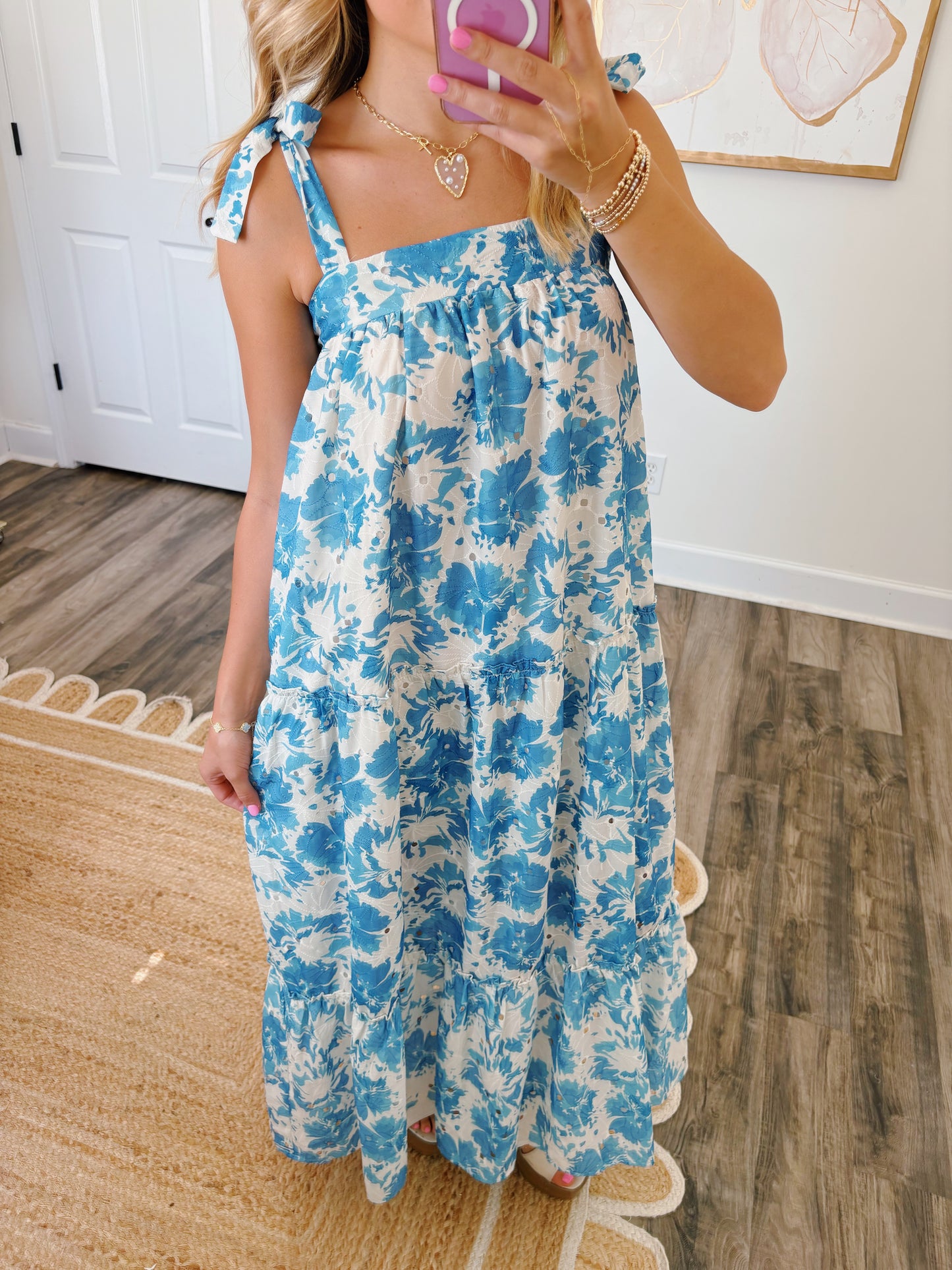 Love You More Dress in Blue