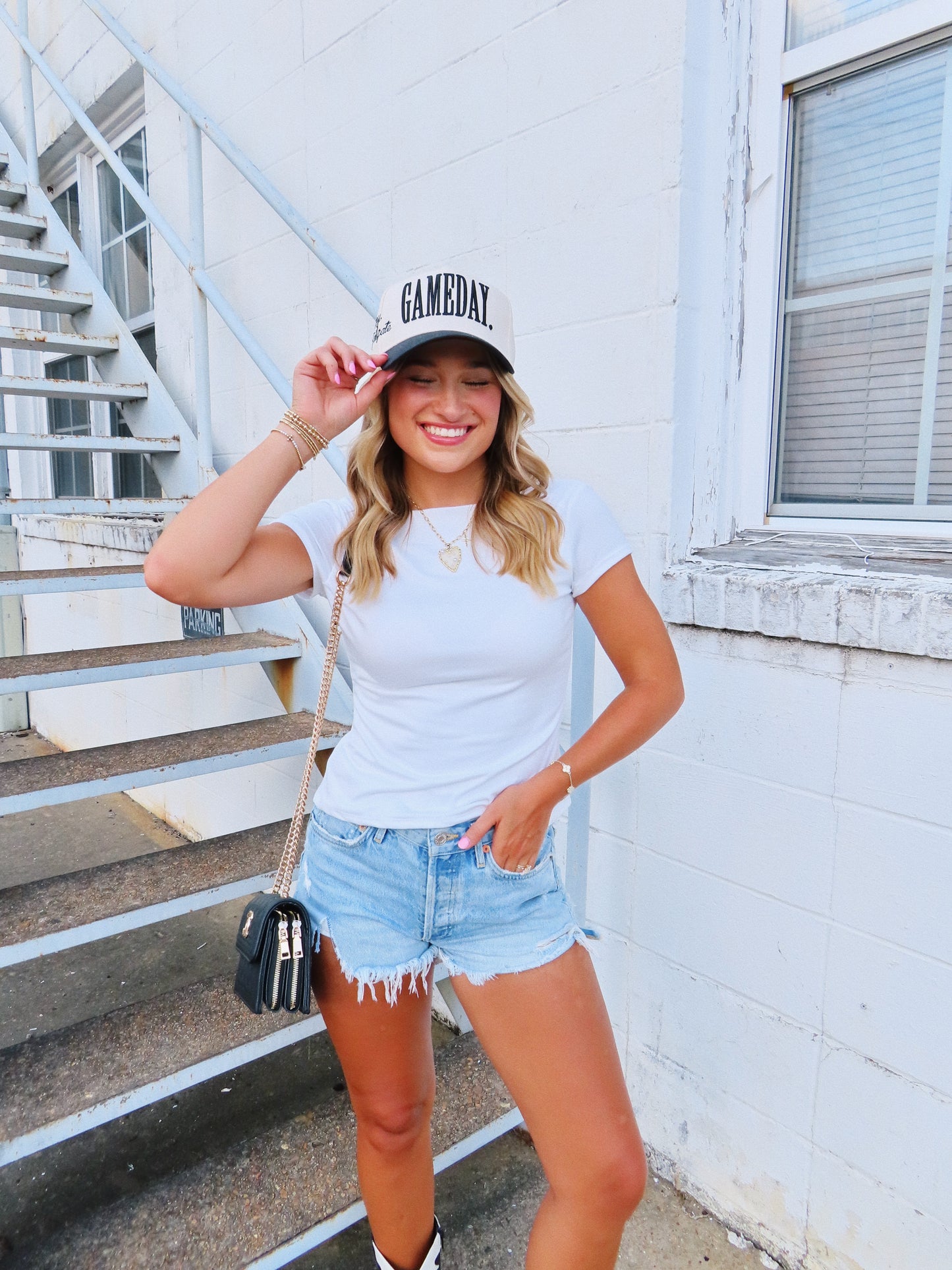 It Girl Tie Top White