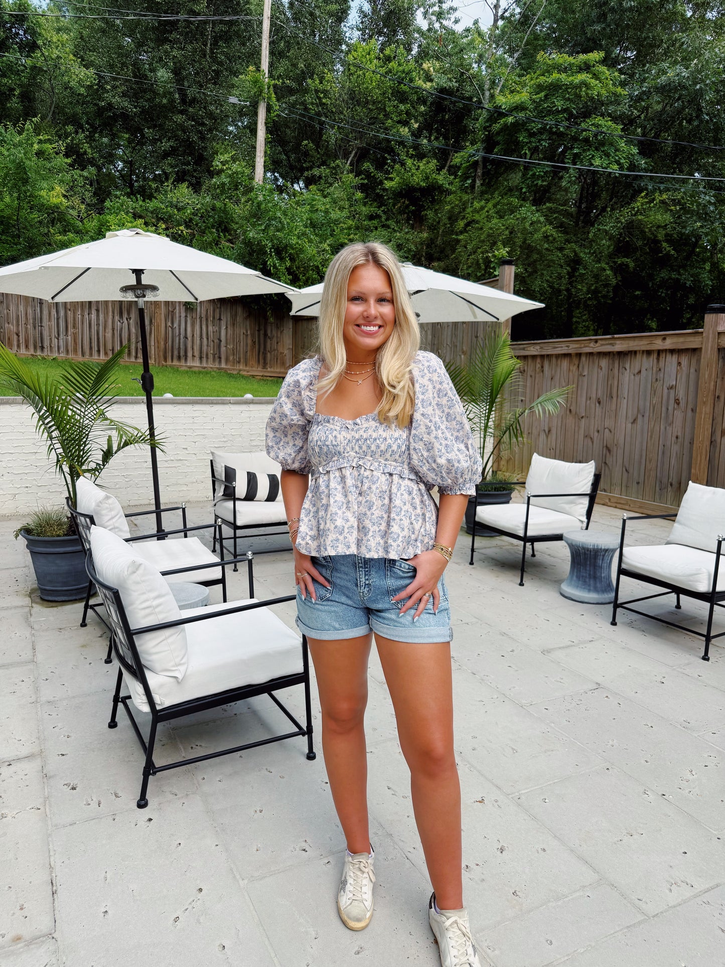 Luna Puff Sleeve Top