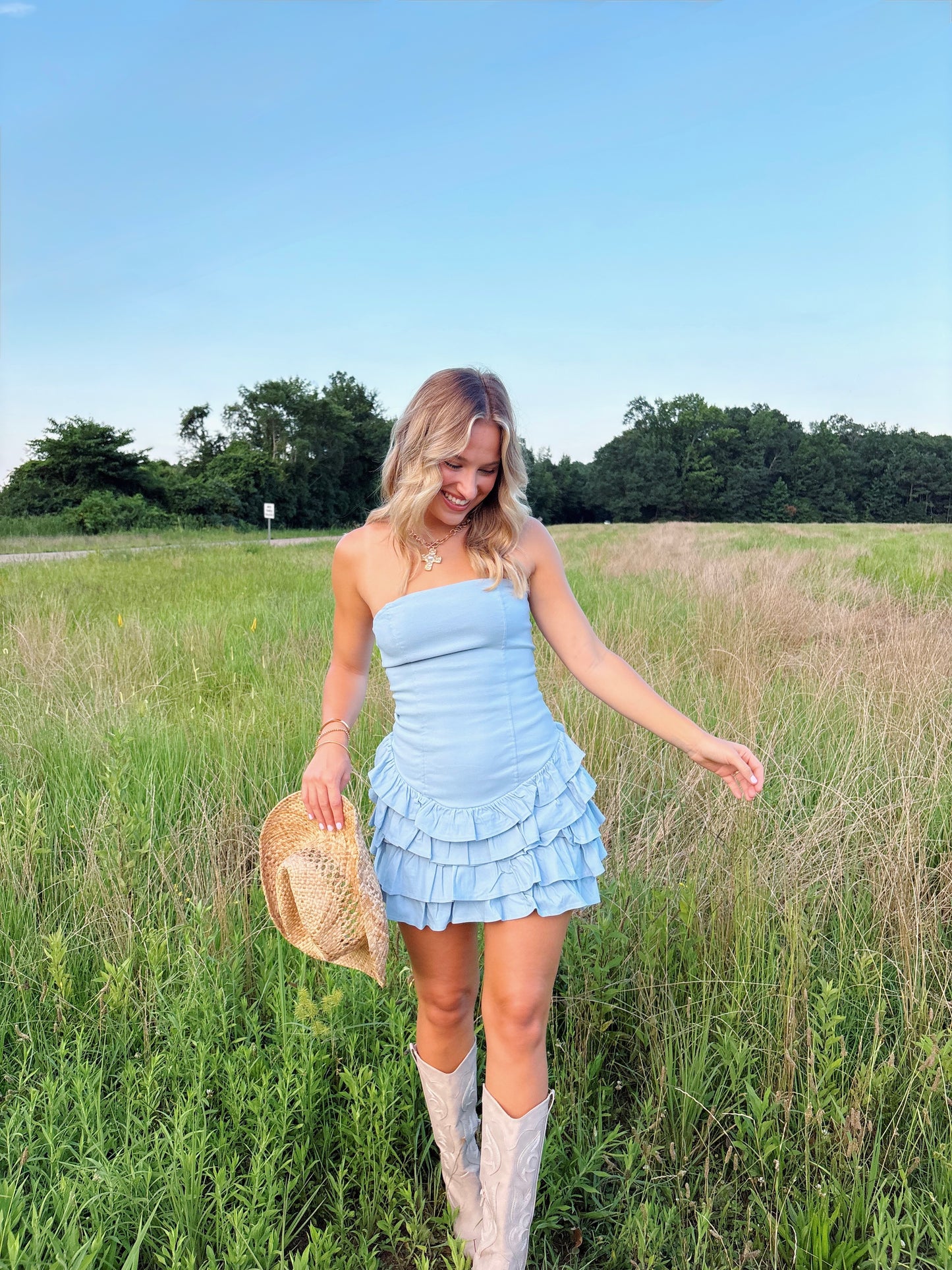Sunday Blues Dress