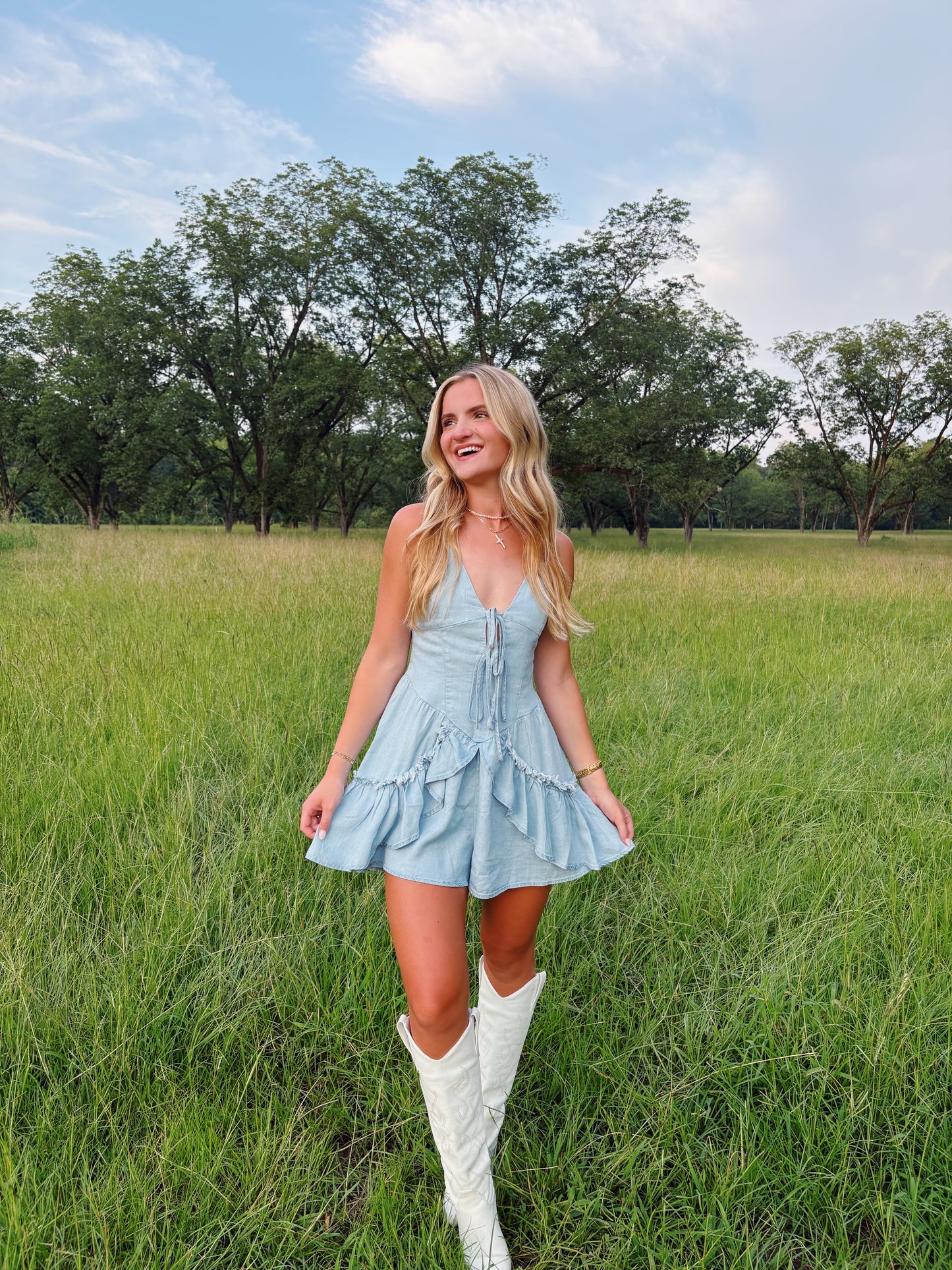 Sweet Jean Romper