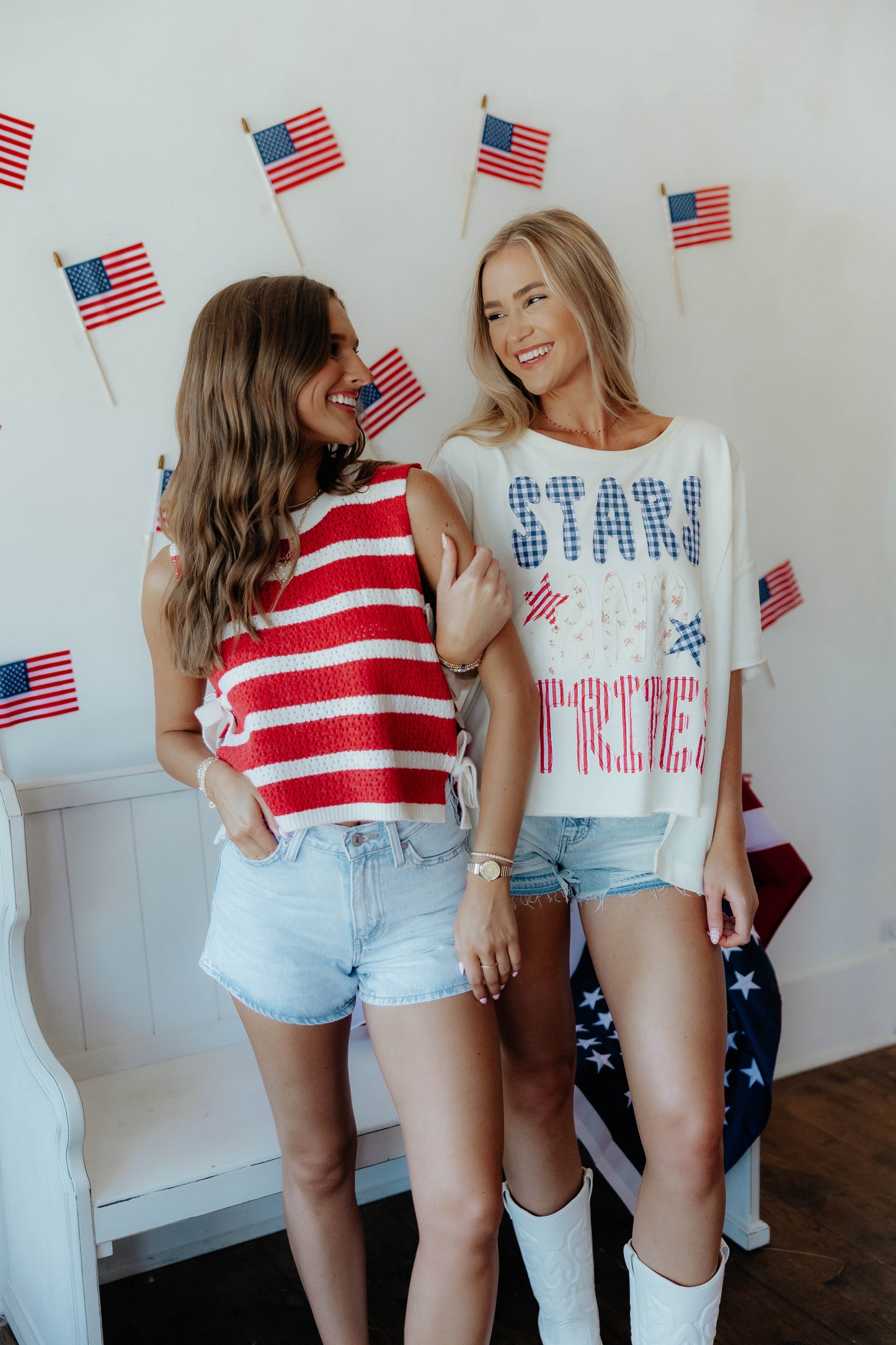 Harbor Striped Sleeveless Sweater