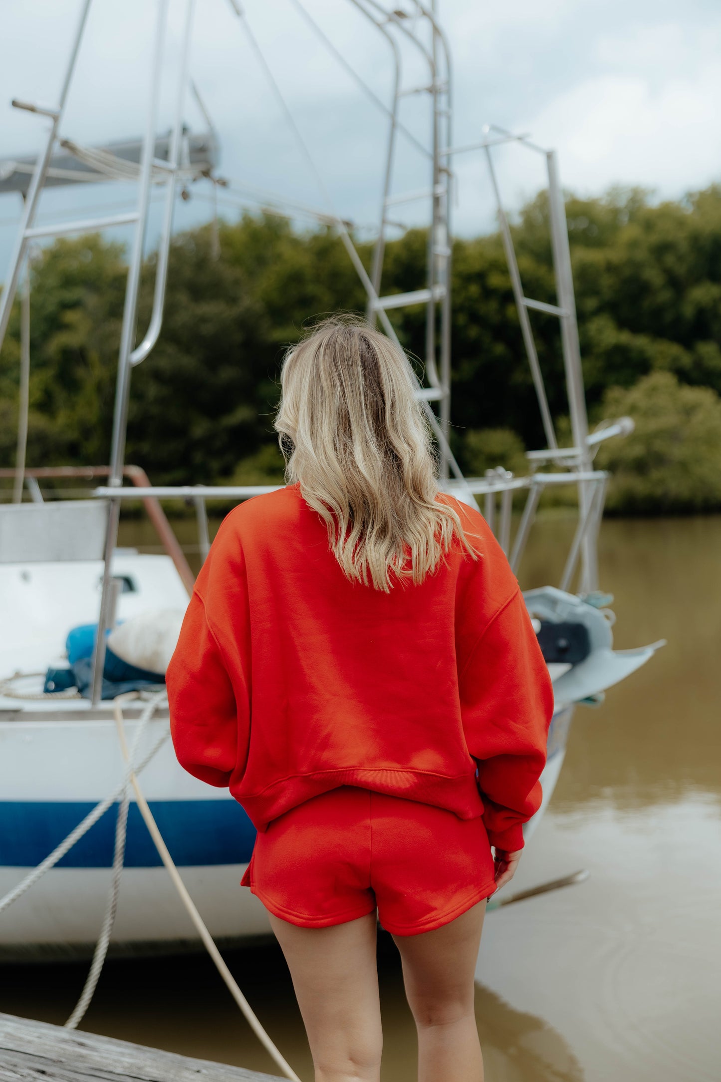 Red Liberty Sweatshirt Set