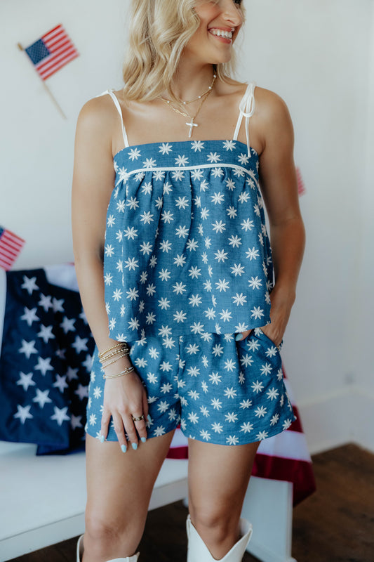 Star Spangled Embroidered Set
