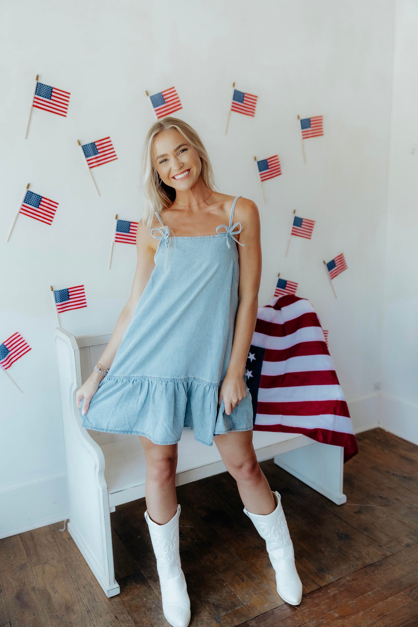 For The Girls Denim Dress