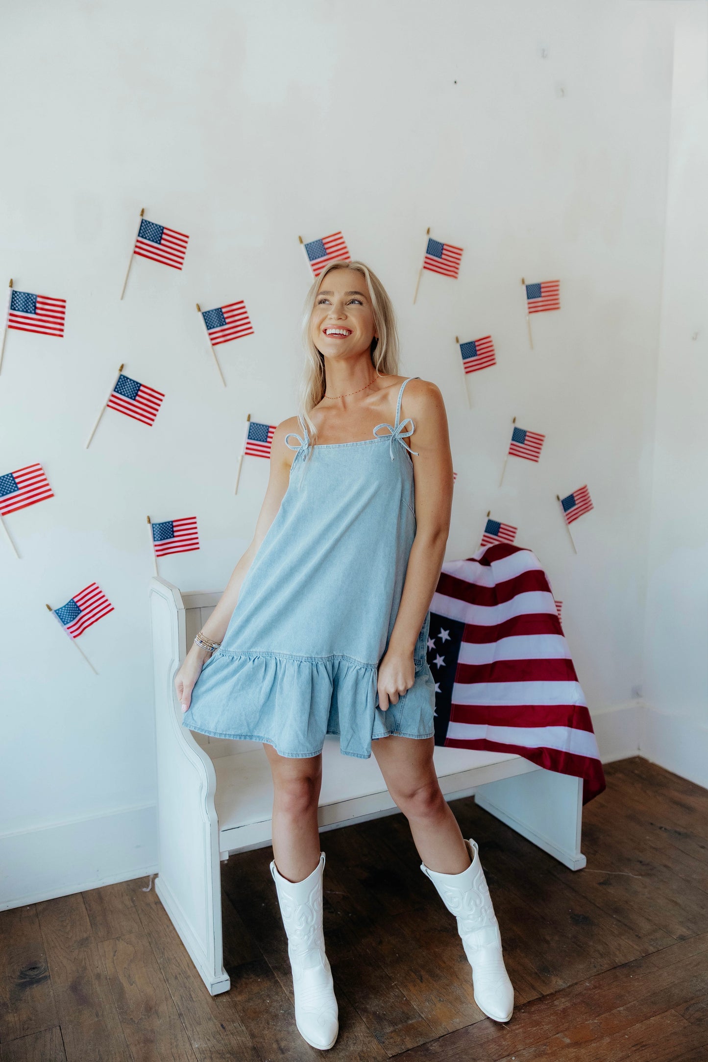 For The Girls Denim Dress