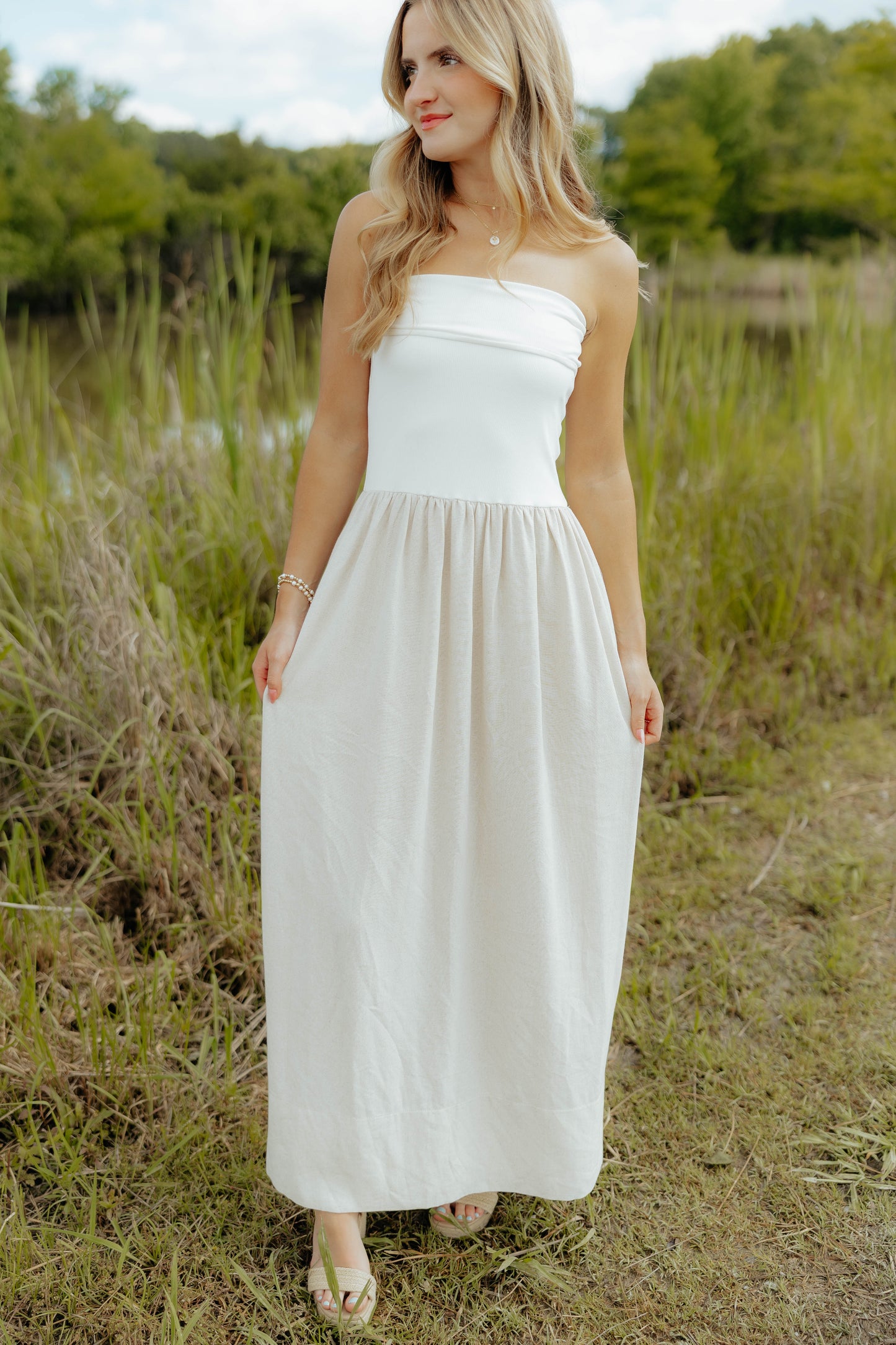 Oatmeal Linen Maxi