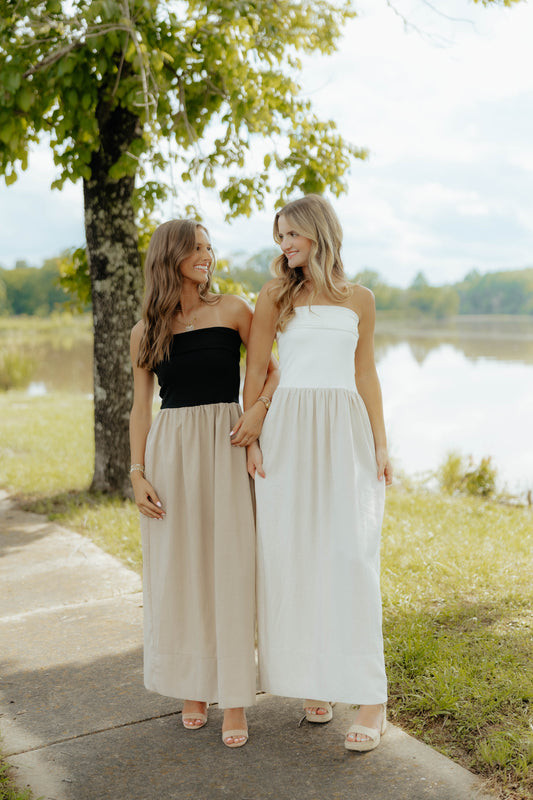 Oatmeal Linen Maxi