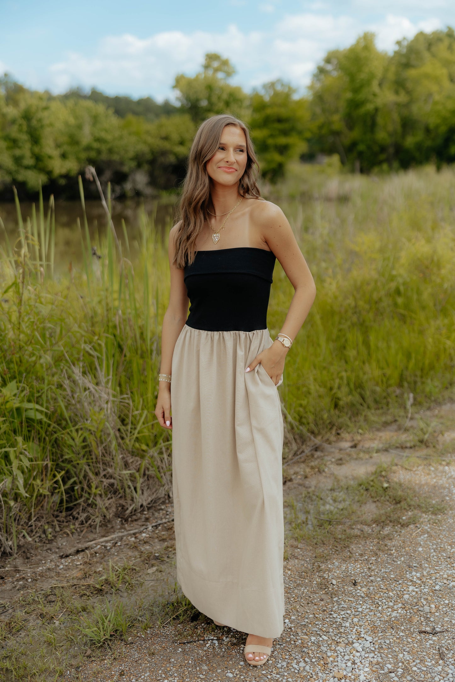Black Linen Maxi