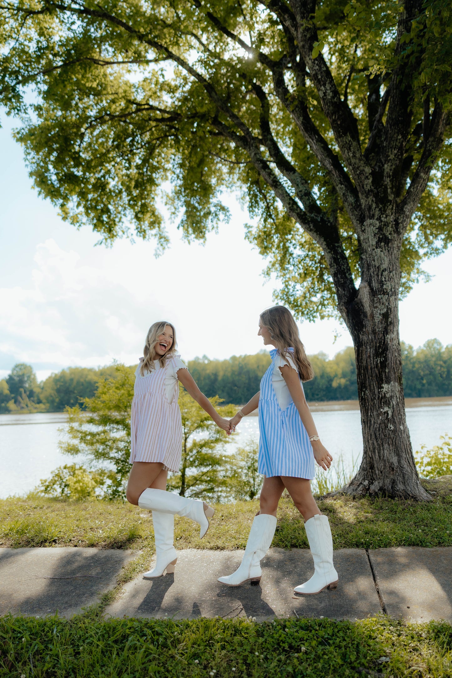 Oversized Striped Babydoll Romper