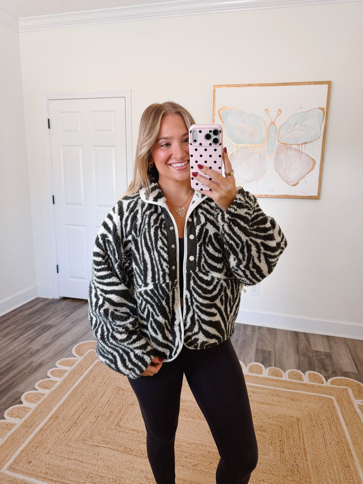 Zebra Sherpa Jacket