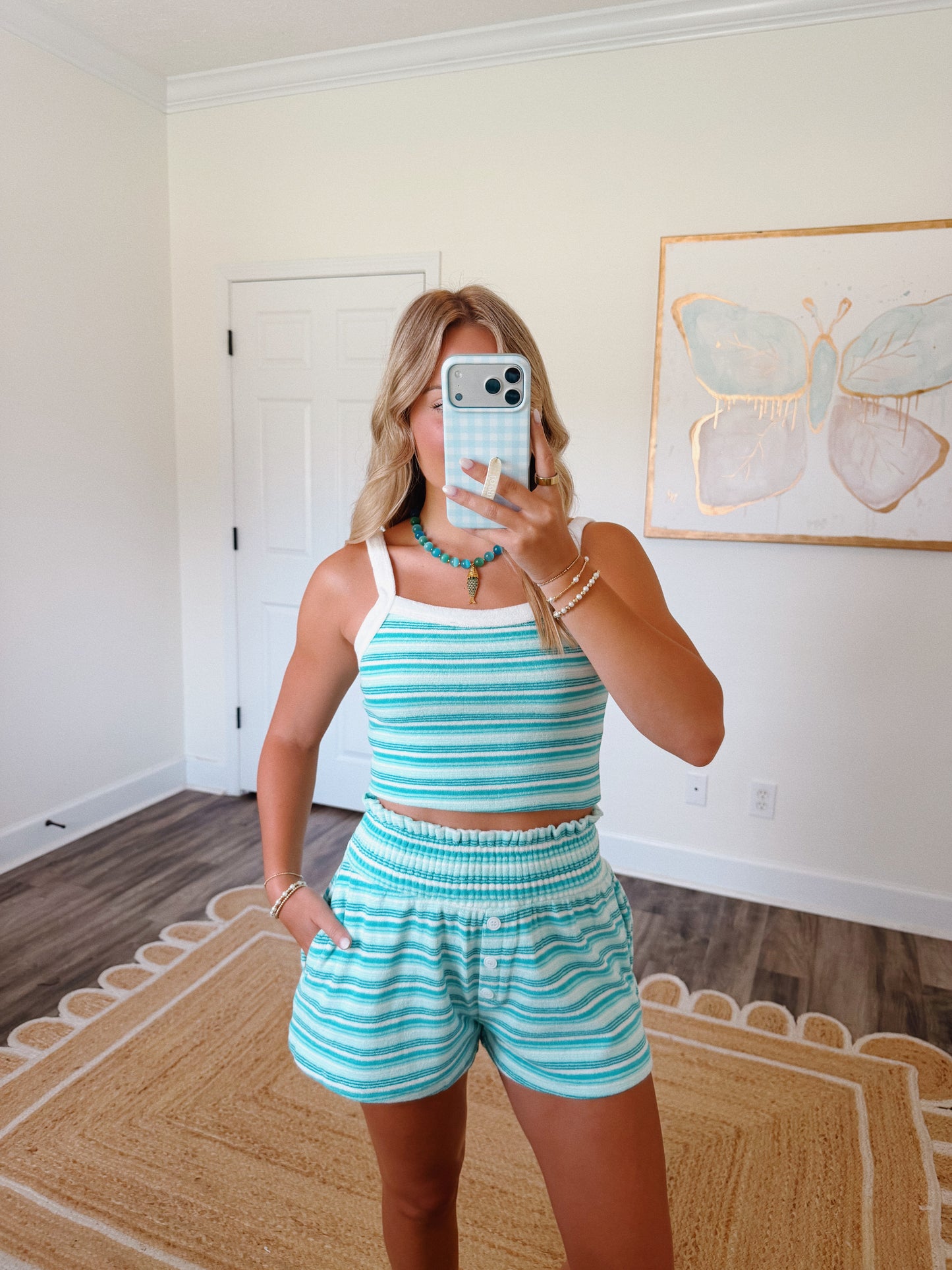 Blue Lagoon Stripe Set