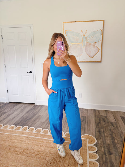 Royal Blue Cutout Jumper