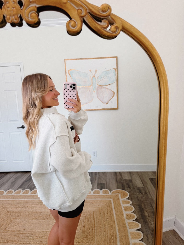 Embroidered Mallard Mockneck