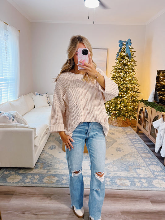 Everyday Cozy Sweater in Cream