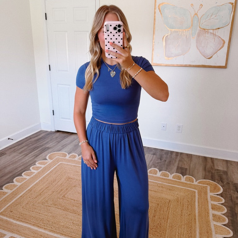 Cozy Weekend Set in Navy