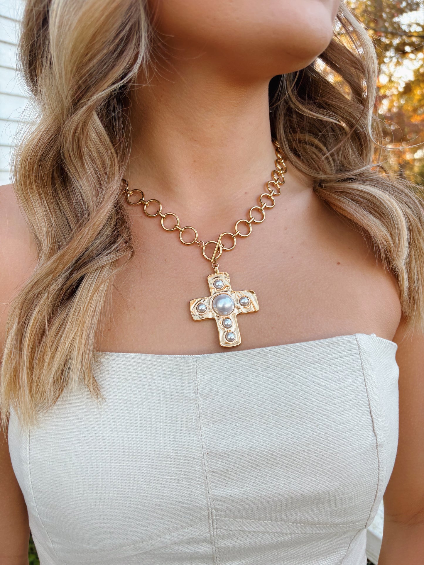 Chunky Cross Necklace