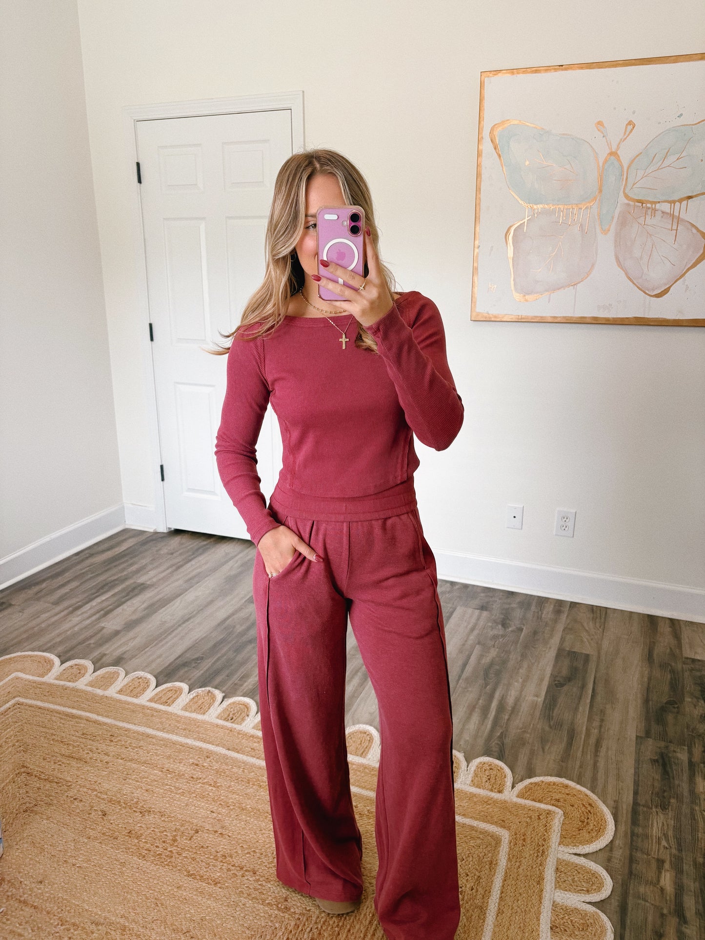 Go To Comfy Set Crimson