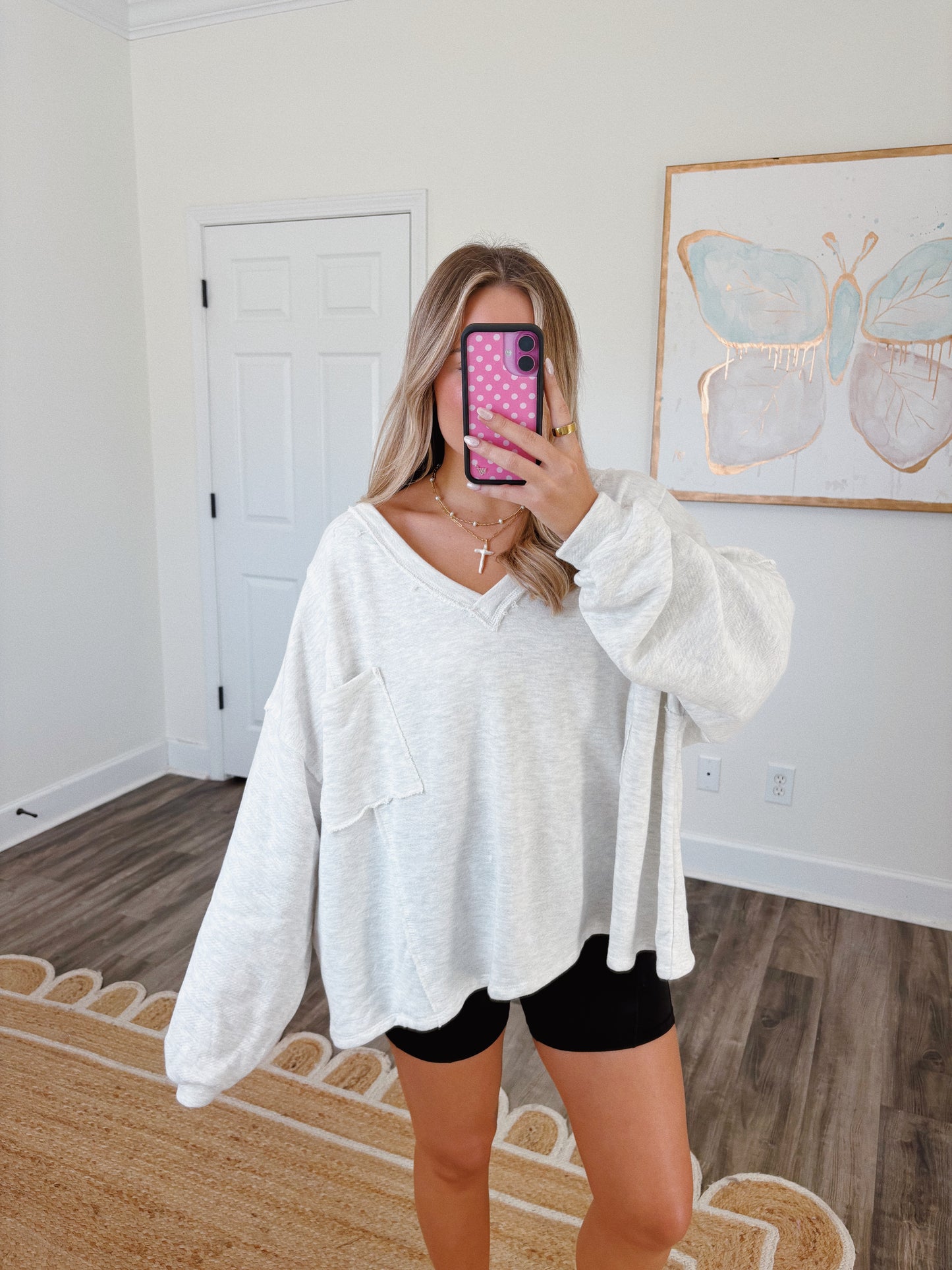 Kick Back Oversized Top